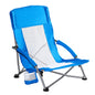 Portable Camping Beach Chair, Mesh Back, Padded Armrests