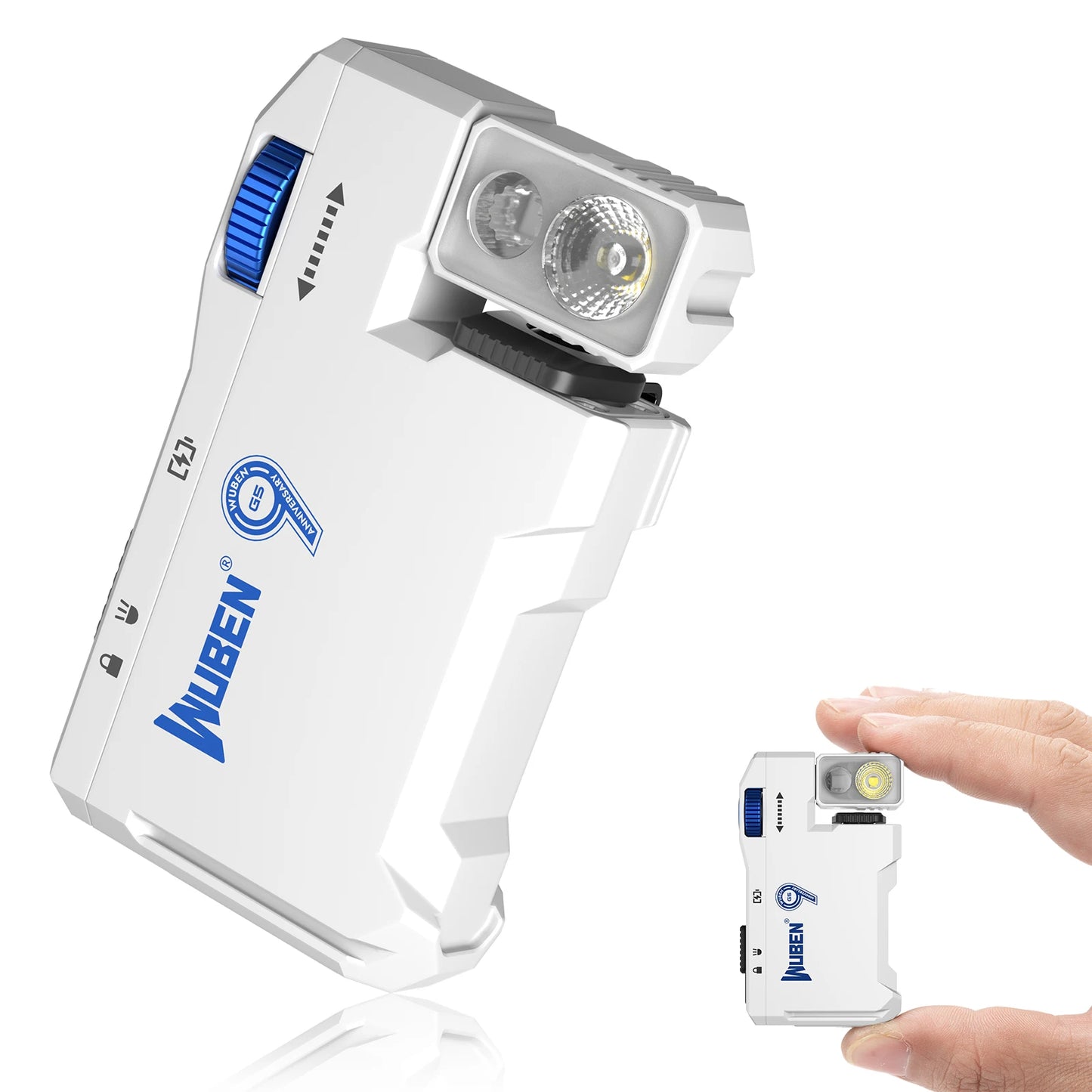 Rechargeable  Mini Flashlight with RGB Light