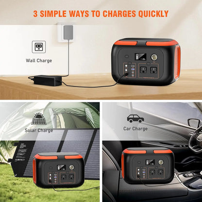 Portable Power Station, 110V AC Outlets For Camping