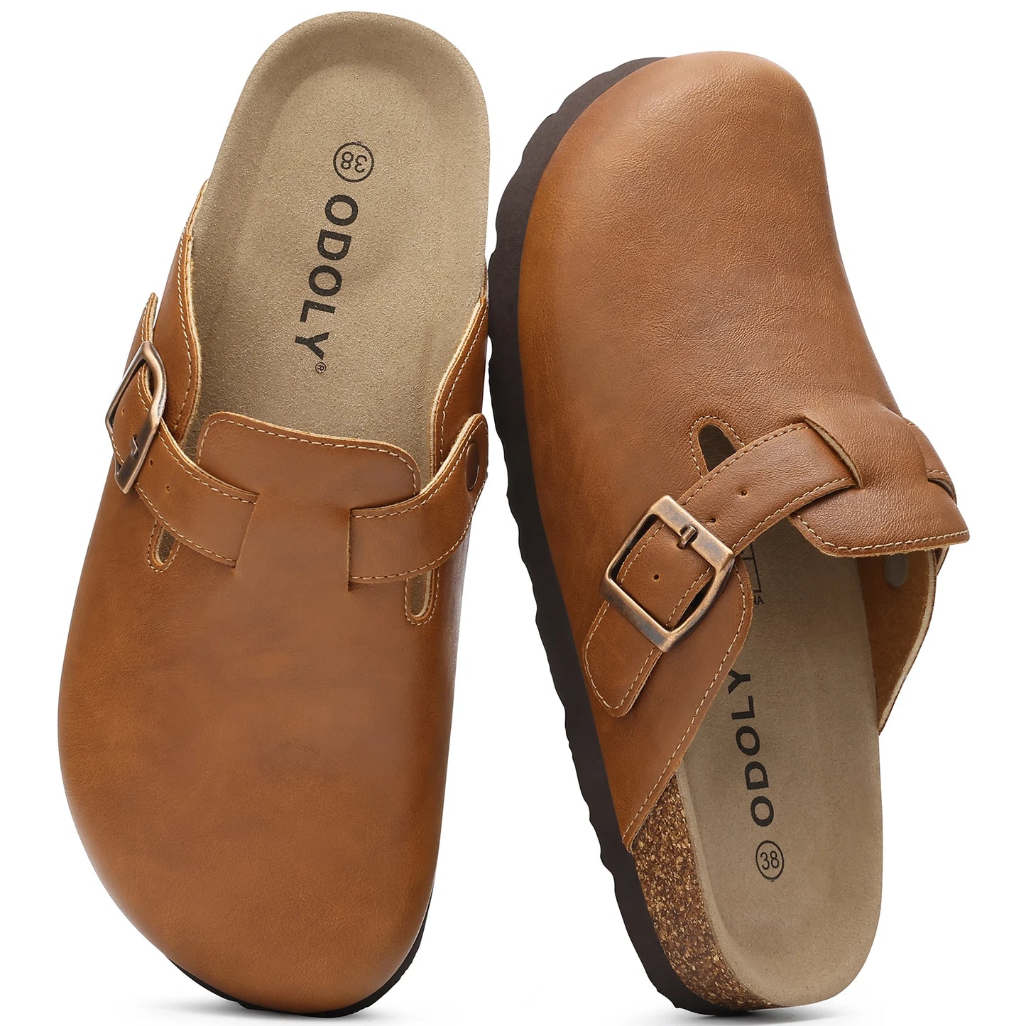 Vegan Leather Clogs Outdoor Slip-on Shoes