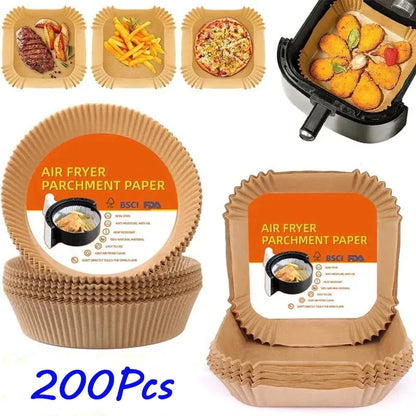 Air Fryer Baking Papers and Round  Paper Liners