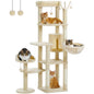 Cat Tree with Scratching Post, Hammock