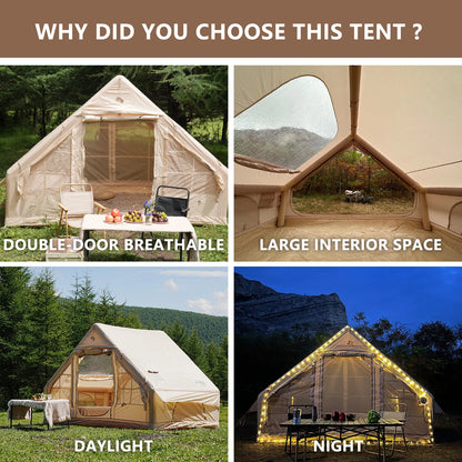 Inflatable Tent With Skylight, Quick Setup, Family Luxury