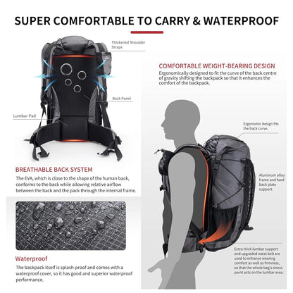 Outdoor Mountain Backpack, Travel Bag With Rain Cover