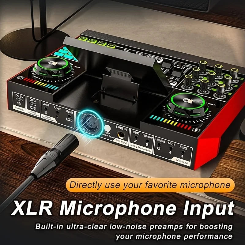 Audio Mixer with Voice Changer for Streaming, Podcasting, Live Recording