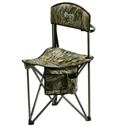 Quick Folding Tripod Stool with Backrest