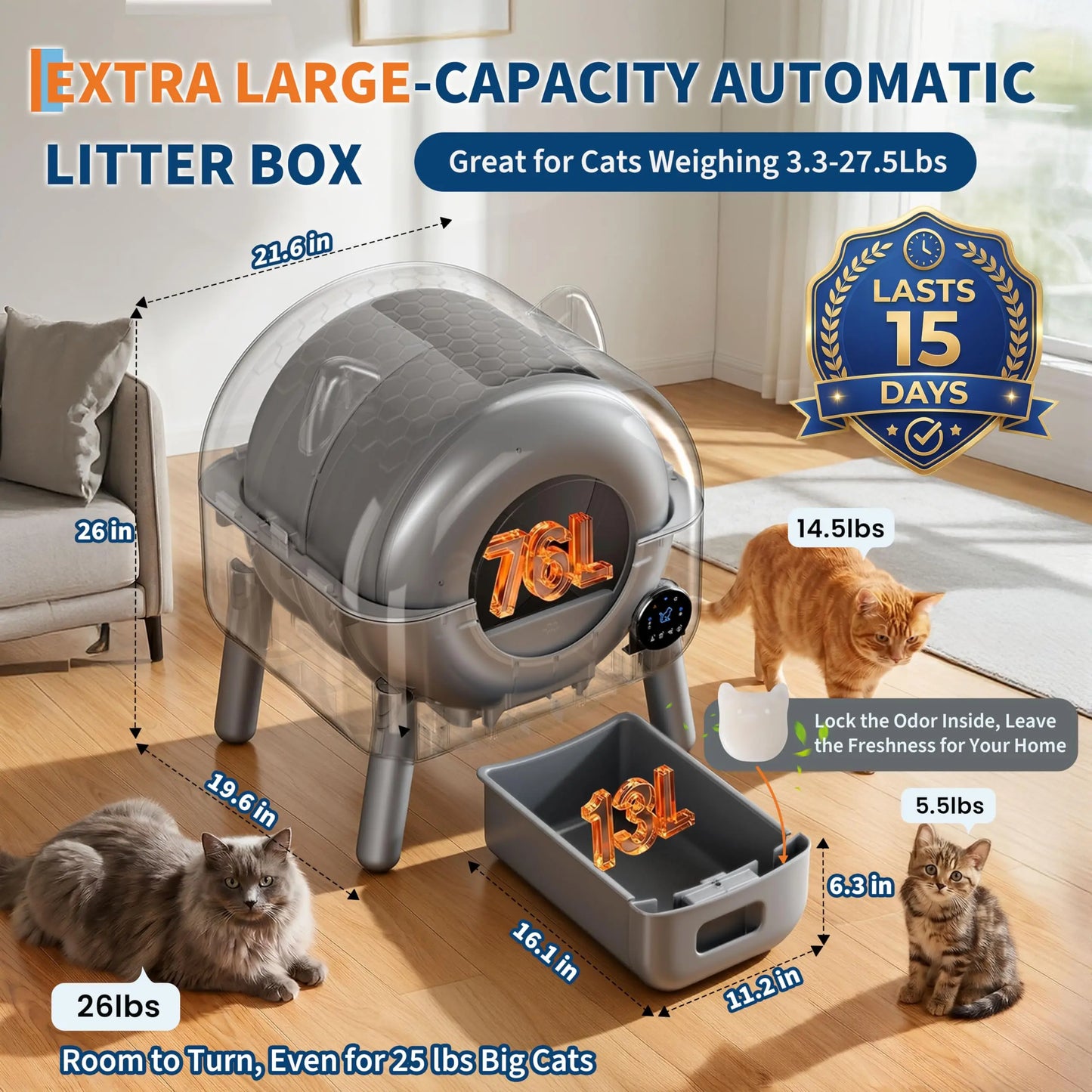 Self Cleaning Cat Litter Box