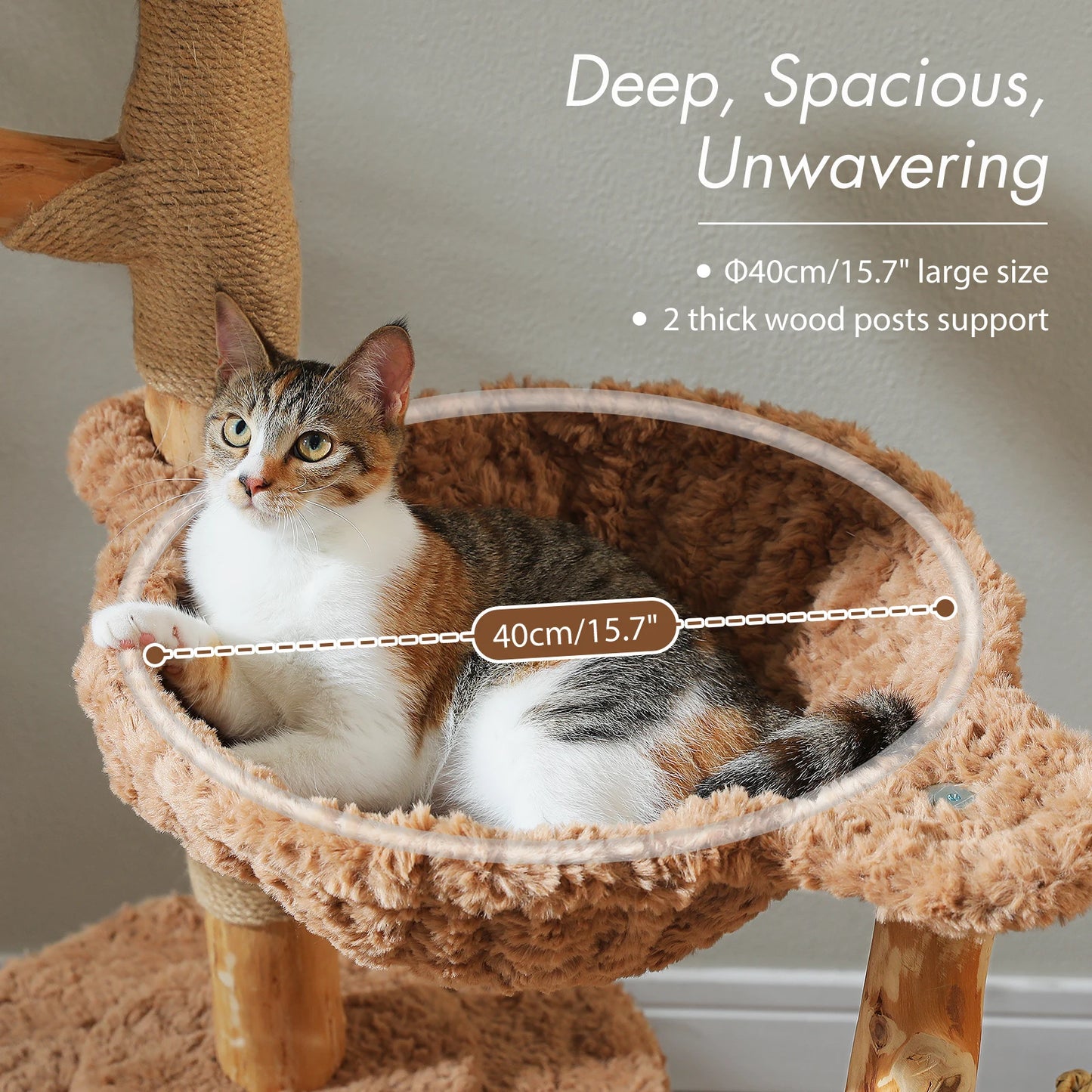 Cat Tree Tower with Sisal Scratching Post