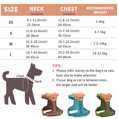 Explosion-proof  vest-style dog chest strap