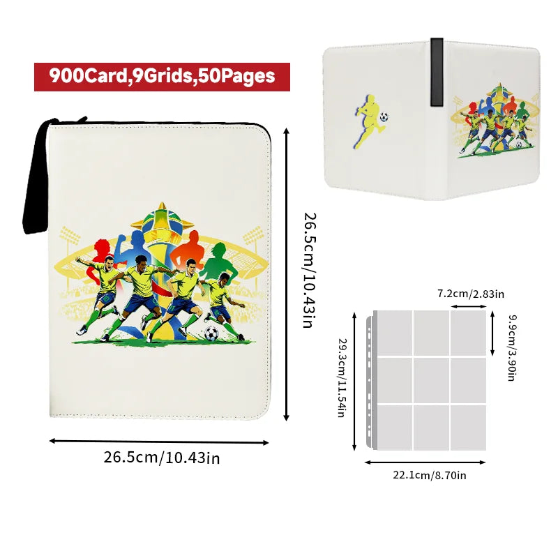 900-Pocket Card Binder, Portable Card Storage Organizer
