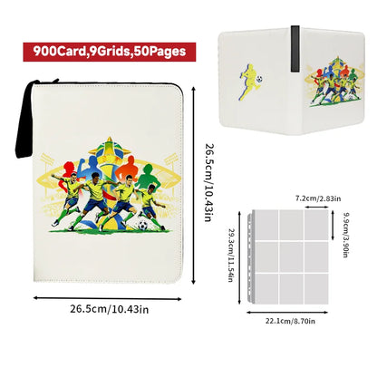 900-Pocket Card Binder, Portable Card Storage Organizer