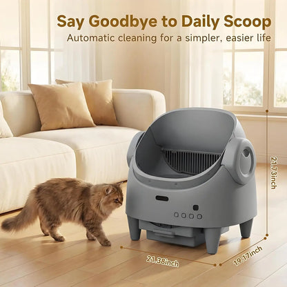 Automatic Cat Litter, Self-Cleaning WiFi App Control
