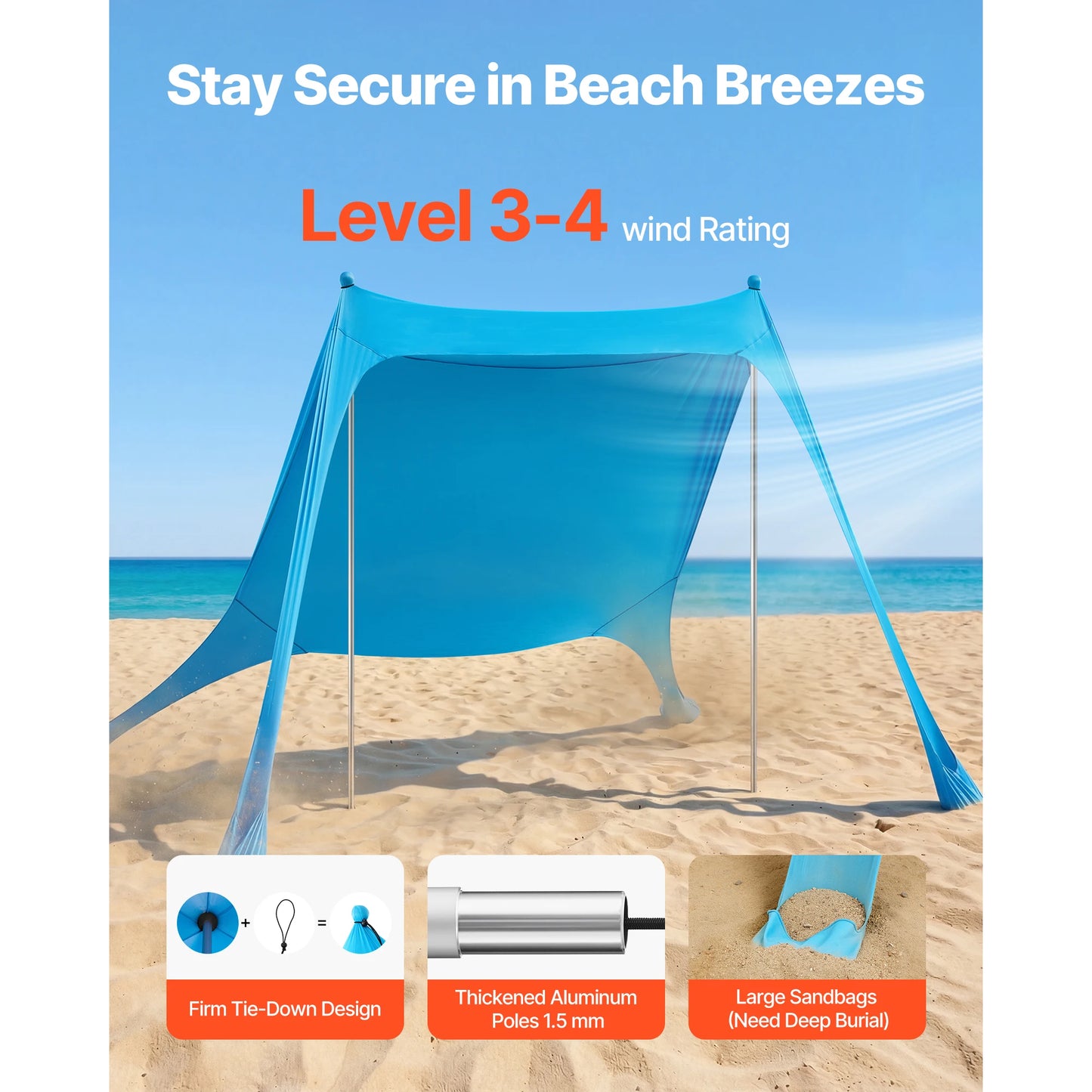 Pop Up Beach Canopy for Family Outings