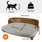 Elevated Pet Sofa  Bed with Cushion