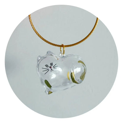 Transparent Dog Hair Storage Container, Memorial Keychain