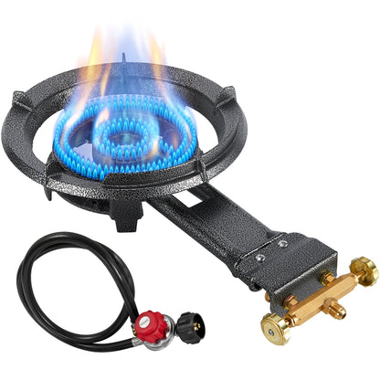 Heavy Duty Cast Iron Outdoor Wok Burner, Portable Gas Cooker