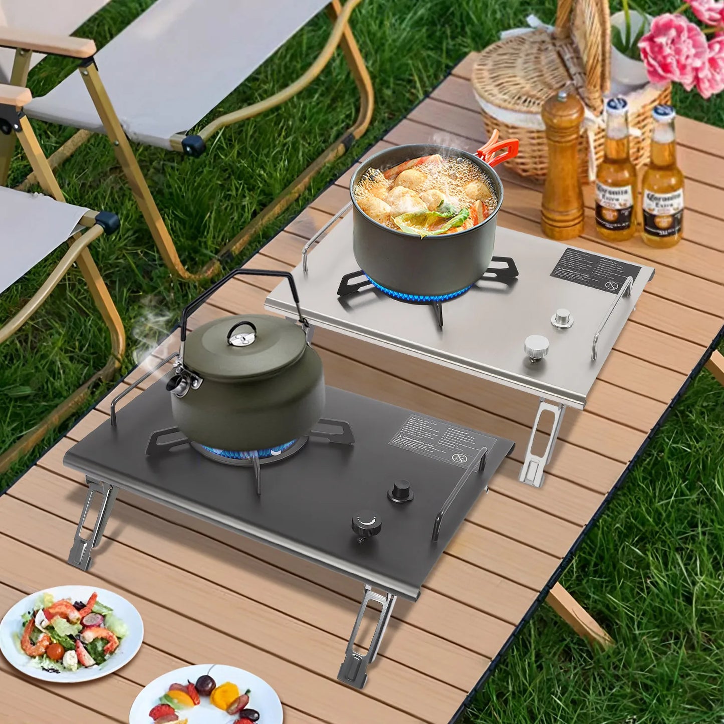 Portable Gas Stove Foldable for Outdoor Hiking