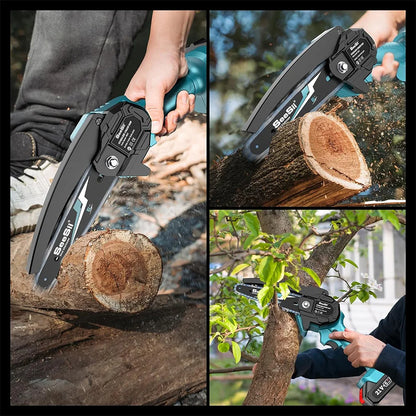 6-inch Cordless Chainsaw, Electric Power