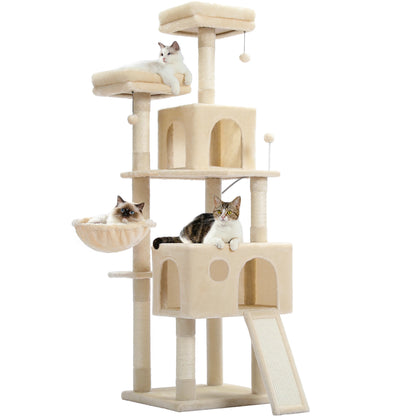 Multi-Level Cat Tree Tower with Sisal Scratching Post