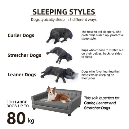 Elevated Dog Sofa for Medium to Large Dogs
