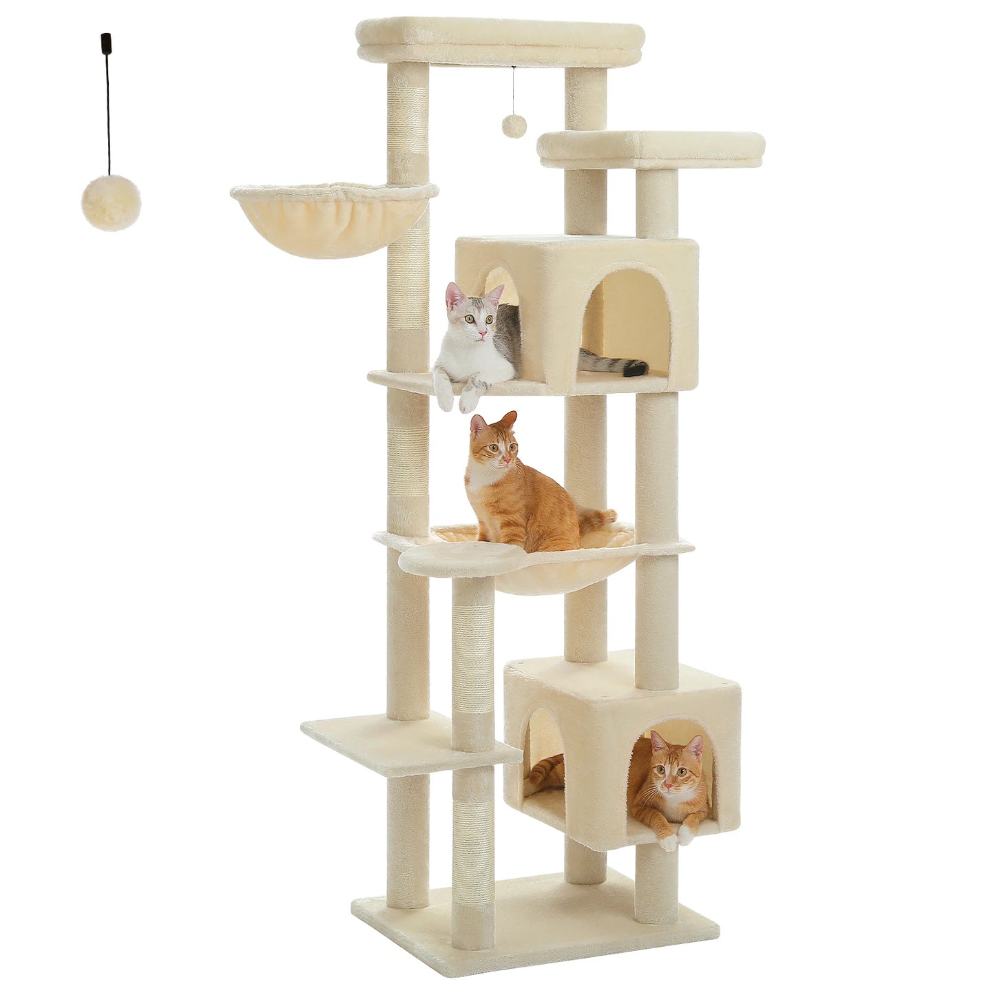Cat Tree with Super Large Hammock, Scratching Posts