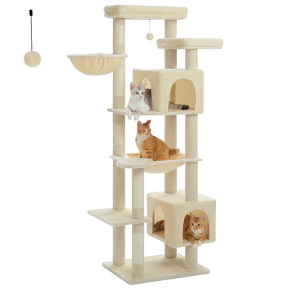 Cat Tree with Super Large Hammock, Scratching Posts