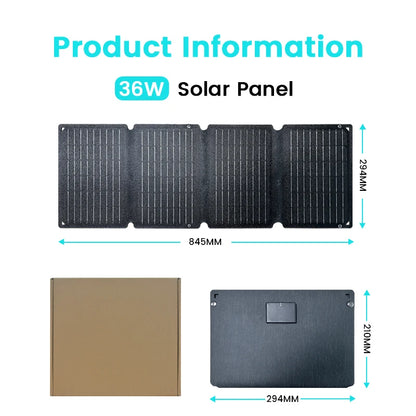 Solar Panel Portable, Folding, Outdoor Power Supply  ﻿