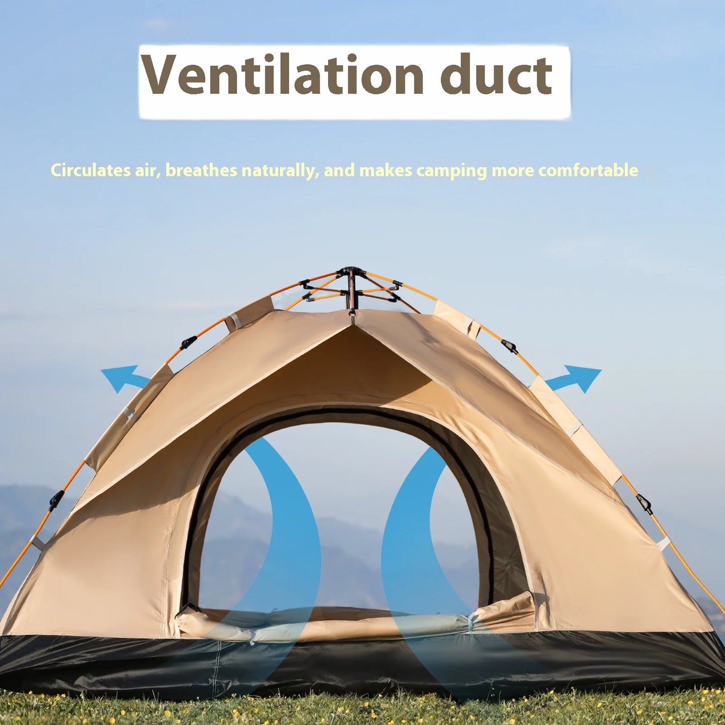 Instant Golden Tent - Sun & Rain Shelter