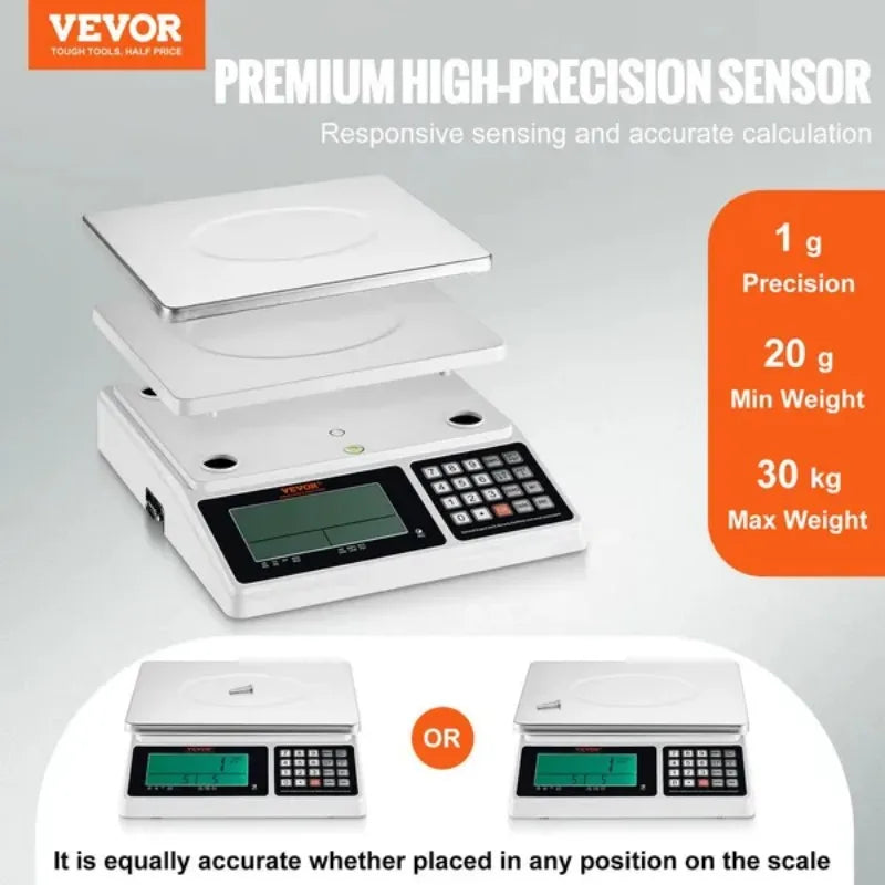 VEVOR Industrial  Digital Scale for Parts and Coins