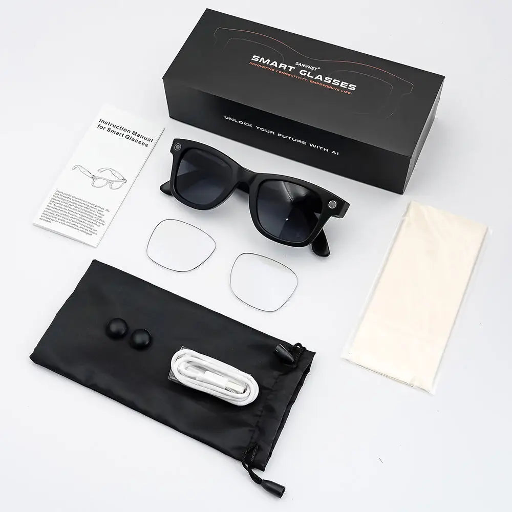 Consumer Electronics Smart Glasses, Video with Camera, Sunglasses,  Music Player