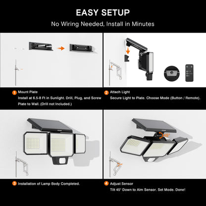 Motion Sensor Security Light for Porches Garages Yards