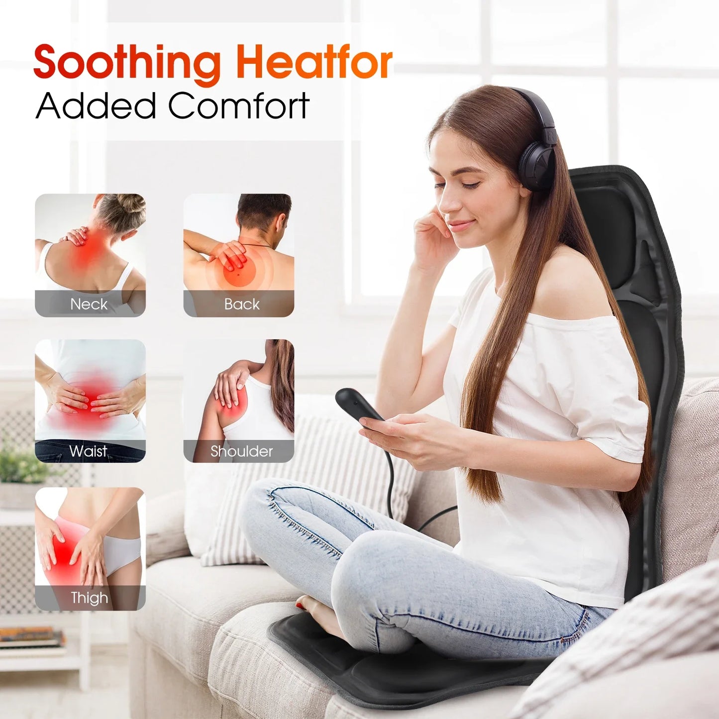 Electric Back Massager, Infrared, Vibrator