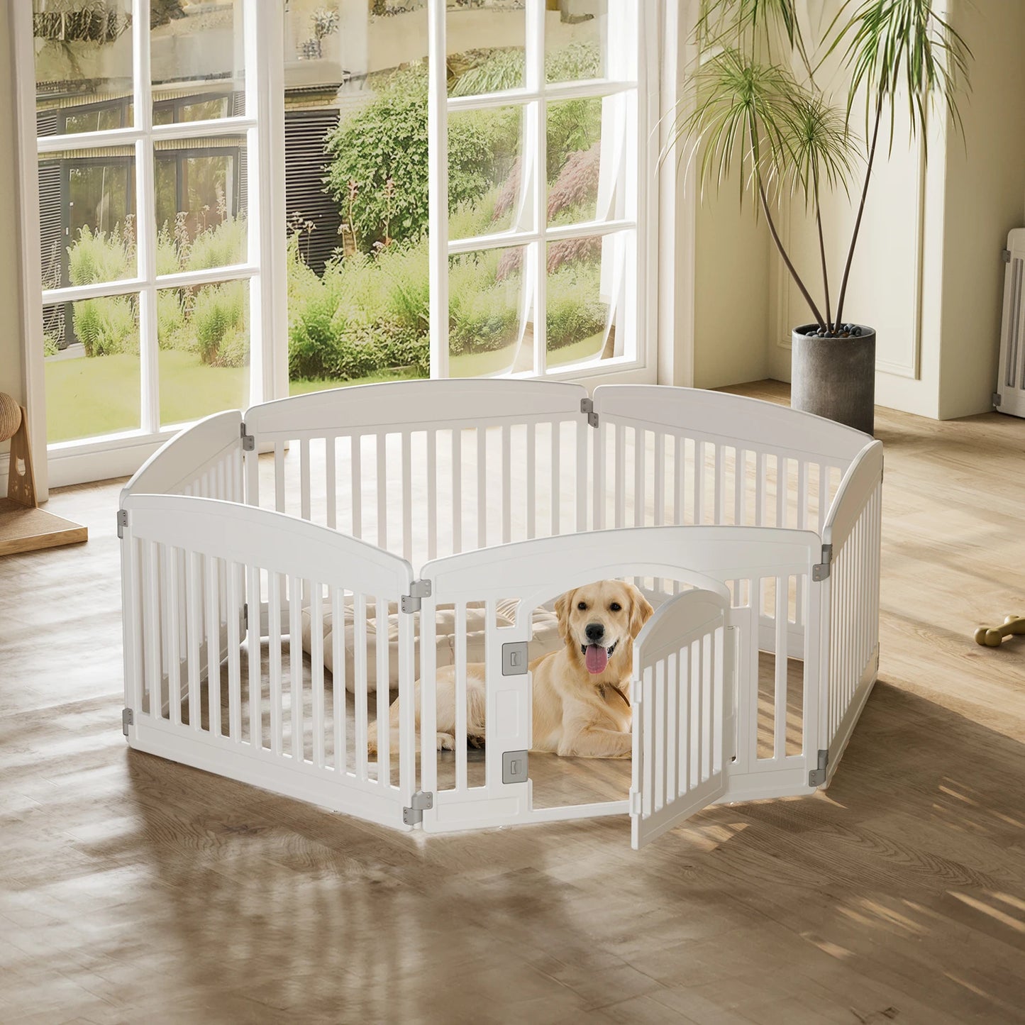 Dog Playpen  for Medium Dogs Indoor Outdoor