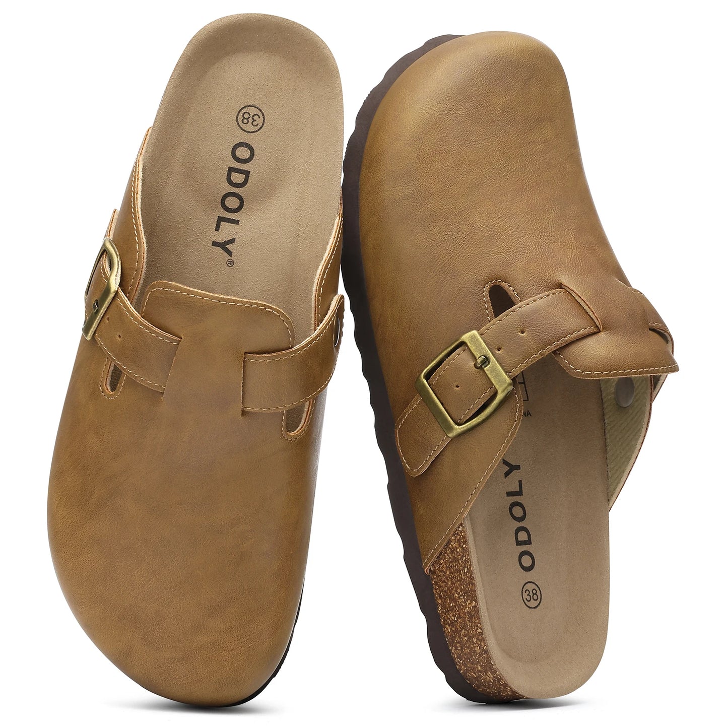Vegan Leather Clogs Outdoor Slip-on Shoes
