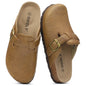 Vegan Leather Clogs Outdoor Slip-on Shoes