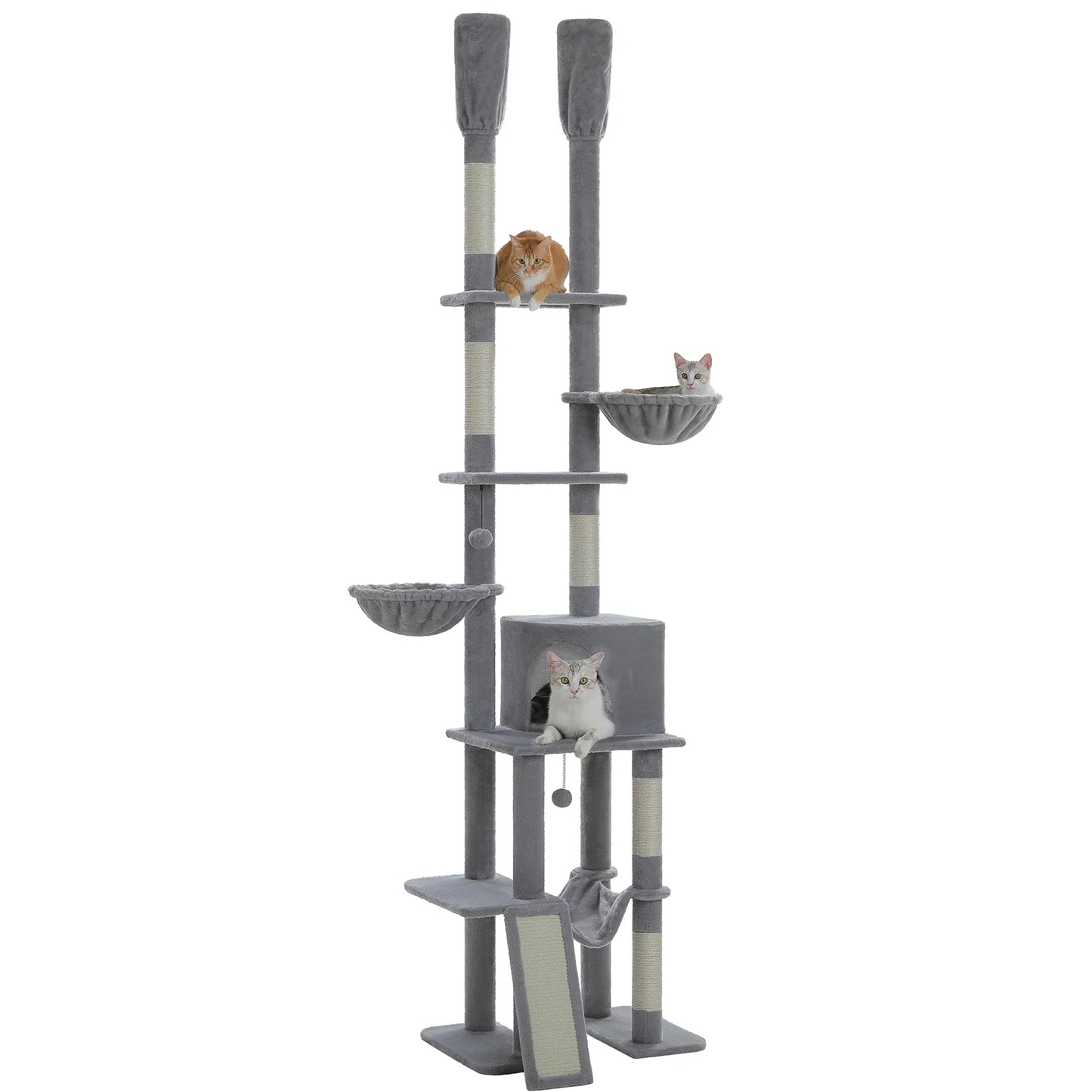 7 Tiers Cat Climbing Tree with Cozy Hammocks
