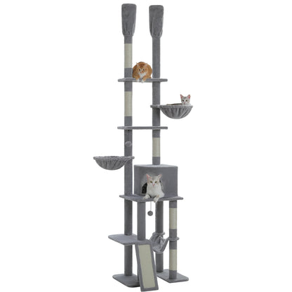 7 Tiers Cat Climbing Tree with Cozy Hammocks