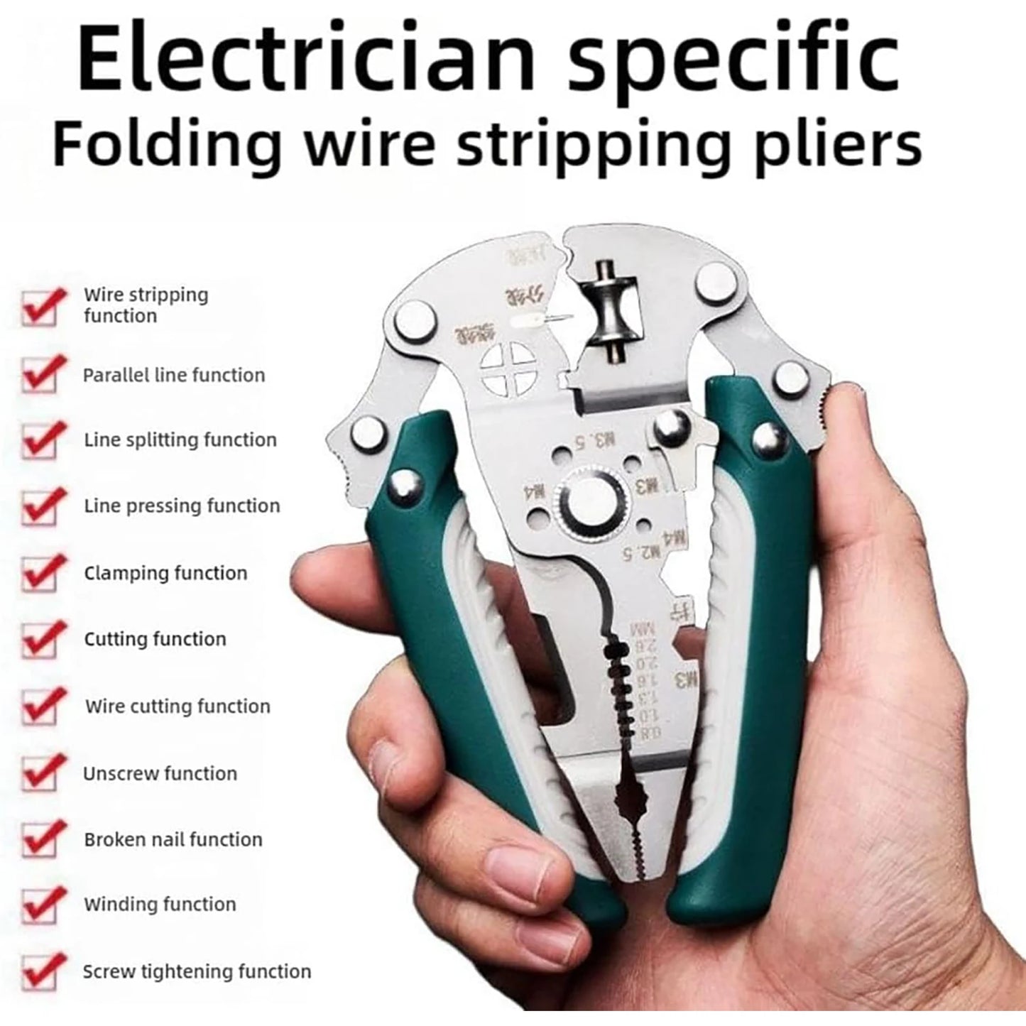 Wire Stripping Pliers Crimping Tool