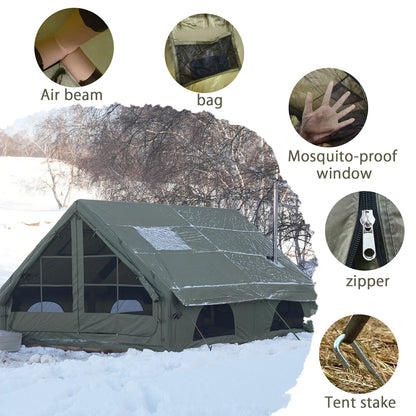 Inflatable Camping Tent, for 4-8 Persons,