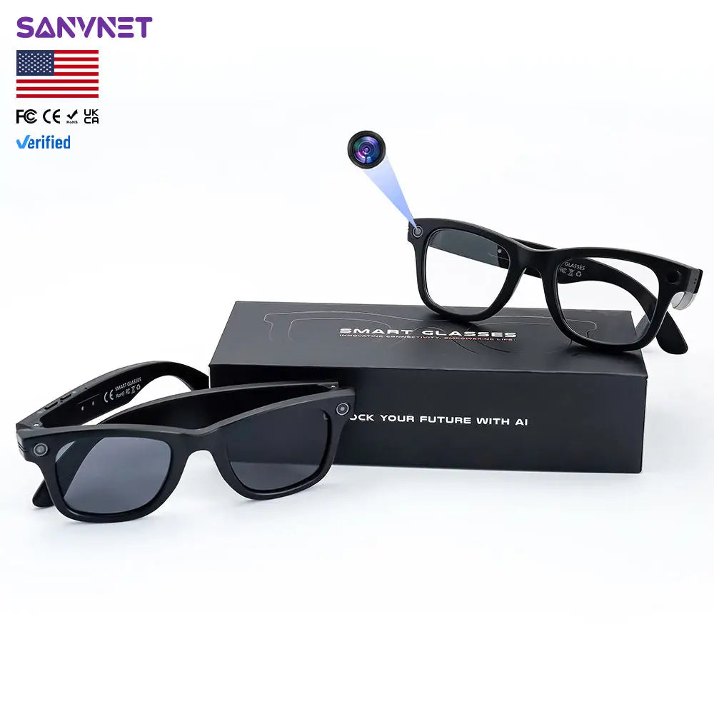 Consumer Electronics Smart Glasses, Video with Camera, Sunglasses,  Music Player