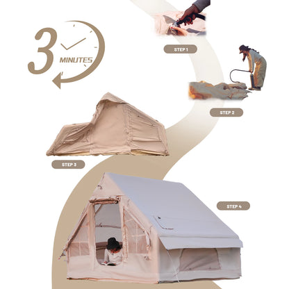 Inflatable Camping Tent - Quick-Setup