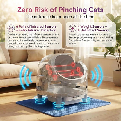 Automatic Cat Litter, Self-Cleaning WiFi App Control