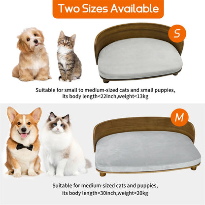Elevated Pet Sofa  Bed with Cushion