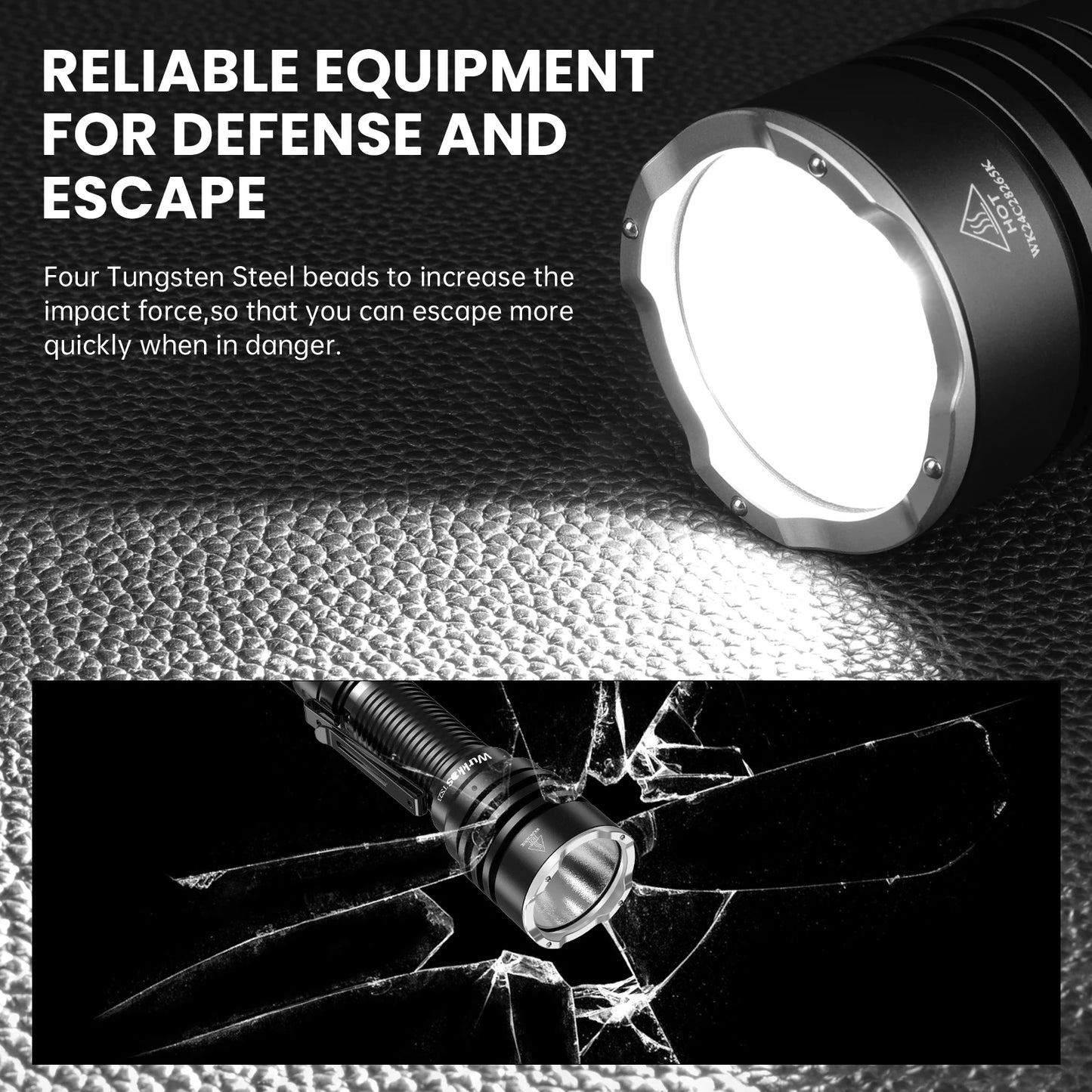 Tactical Flashlight LED 5000Lm Torch, Waterproof