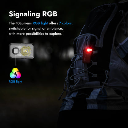 Rechargeable  Mini Flashlight with RGB Light