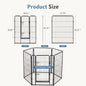 6 Panels Metal Dog Playpen  for Puppy Exercise