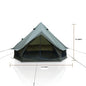 Bell Tent for Family Camping, Stove Jack, 4-8 People
