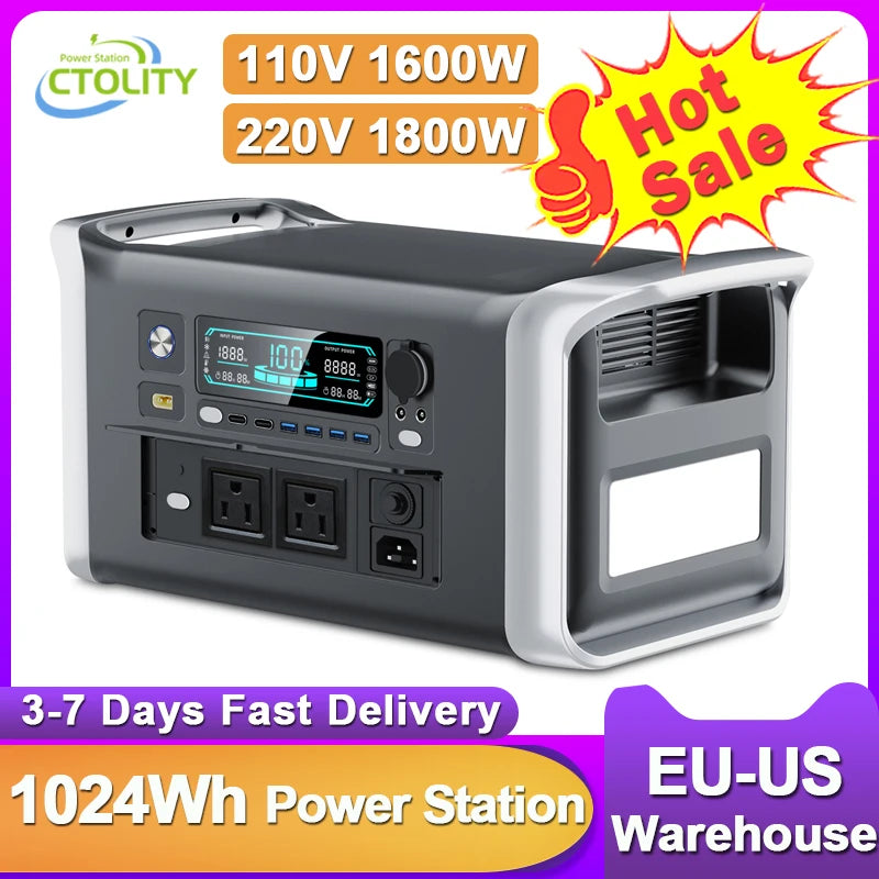 Portable Power Station, Generator, 220V 110V AC