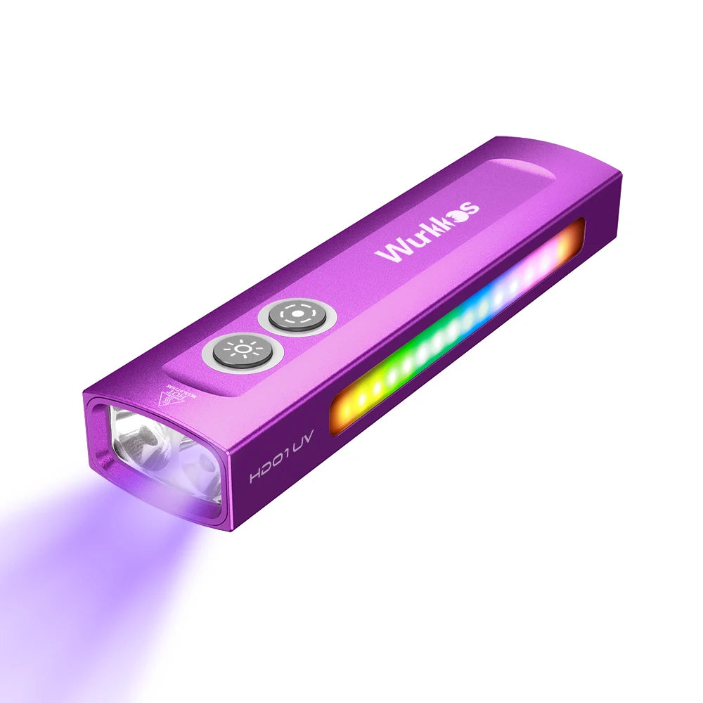 Flashlight with UV Light White Flood, Waterproof