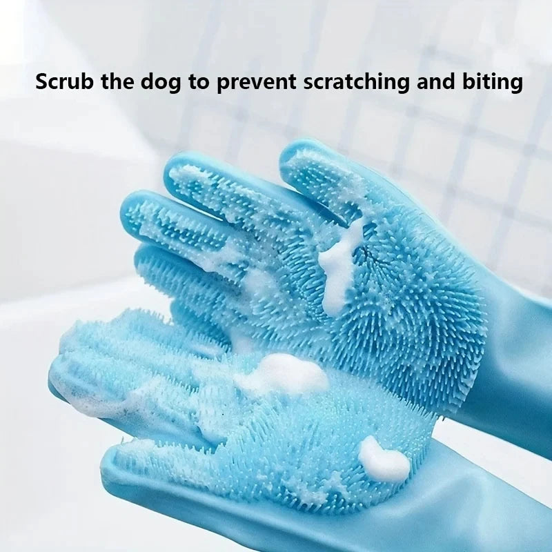 Dog Cat Bathing Hair Removal Glove